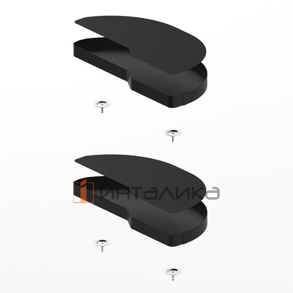 Набор поворотного механизма HETTICH SALSO 200, ширина двери 500, Anti Slip, антрацит, правый – 2