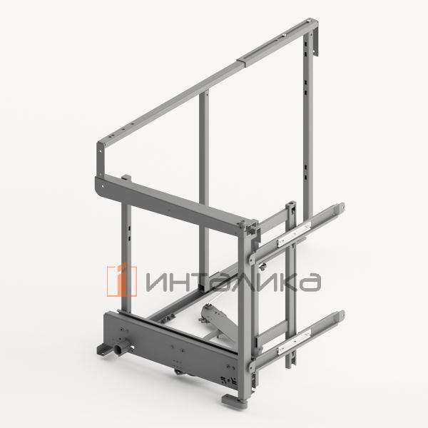 Набор волшебного уголка HETTICH GORO 100 в выдвижной шкаф, ширина двери 450 мм, хром, левый – 2