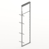 Превью Рама с фасадным креплением HETTICH Olona, H1900-2250, ширина шкафа 400, серебристый – 1