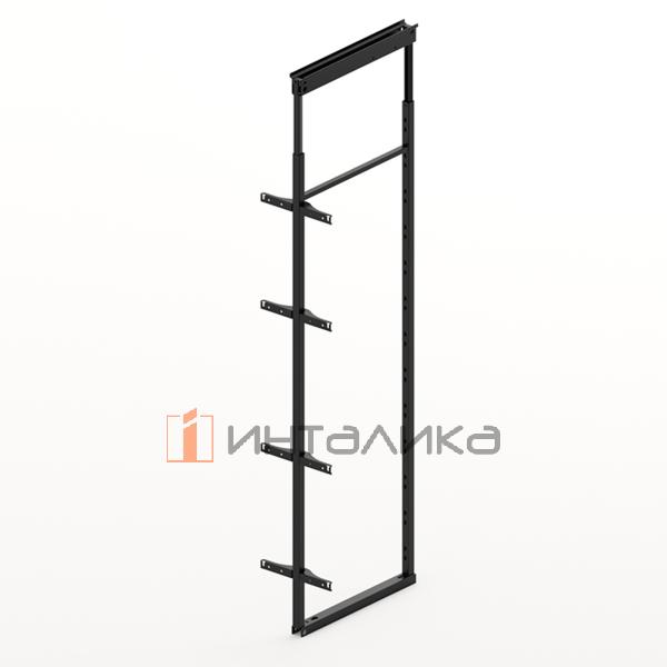 Рама с фасадным креплением HETTICH Olona, H1900-2250, ширина шкафа 400, антрацит – 1