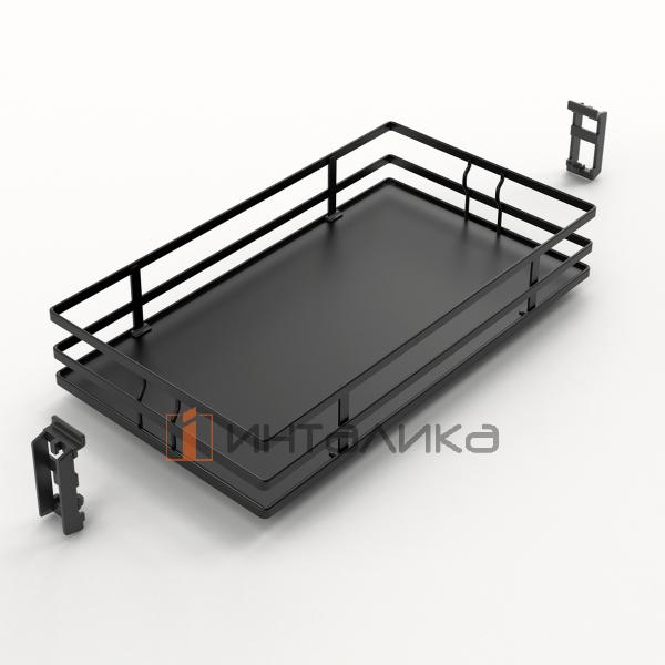 Комплект шкафа-колонны HETTICH OLONA 400, ШК 400, H1600-1950, 5 полок, демпфер на закрывание, G100, антрацит – 2