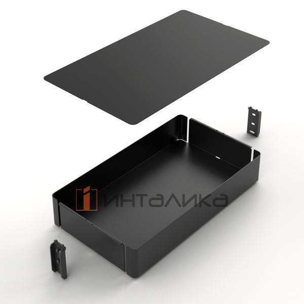 Комплект шкафа-колонны HETTICH OLONA 200, ШК 400, H1600-1950, 6 полок, демпфер на закрывание, Anti Slip, G100, антрацит – 2