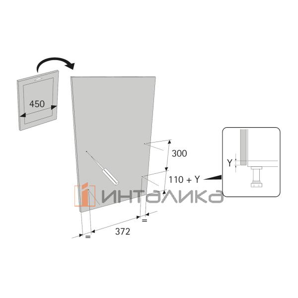 Комплект полок HETTICH GORO 400 (2+2), дно HDF, ширина двери 500, антрацит – 3