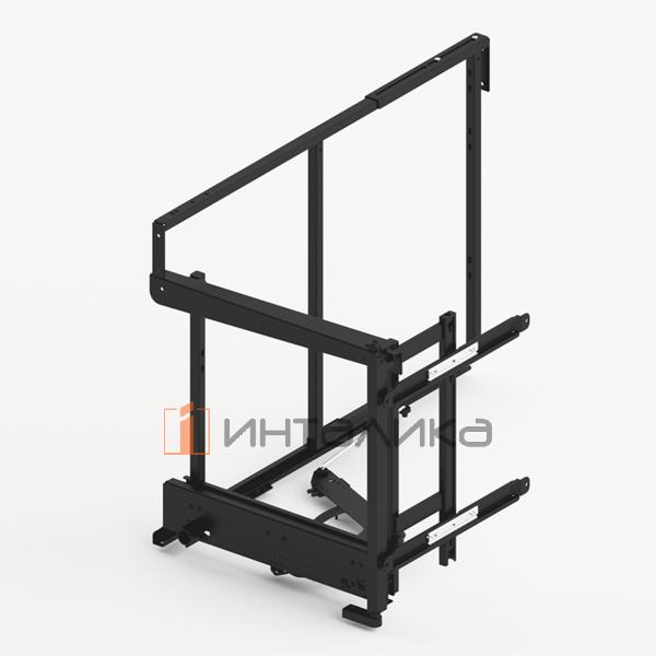 Набор волшебного уголка HETTICH GORO 200 в выдвижной шкаф, ширина двери 600, Anti Slip, антрацит, левый – 2