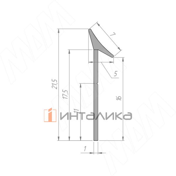 Плинтус уплотнительный универсальный, 5 м., белый – 3
