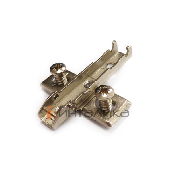 Крестовая ответная планка для петель GRASS Tiomos, H2, с евровинтами, никель – 1