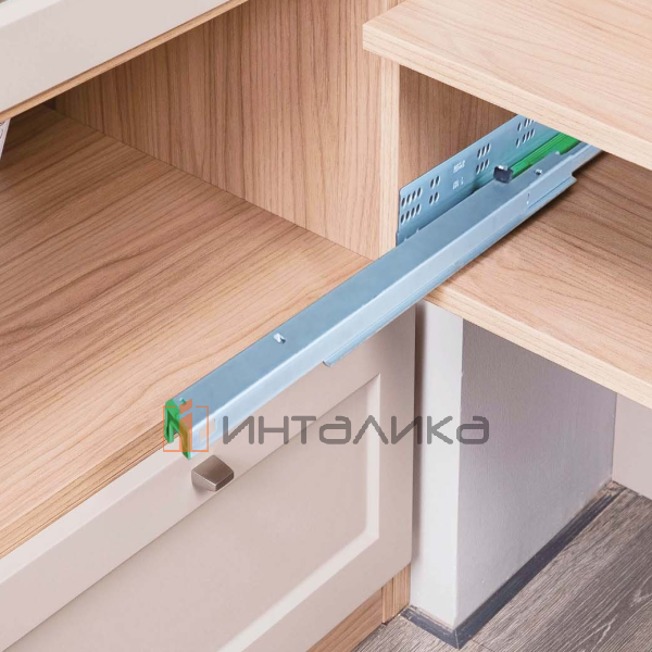 Комплект скрытых направляющих REGGAR, с доводчиком, полное выдвижение, 3D регулировка, NL550, G35 – 6