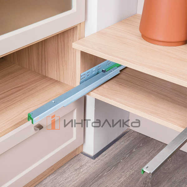 Комплект скрытых направляющих REGGAR, P2O, полное выдвижение, 3D регулировка, NL400, G25 – 6