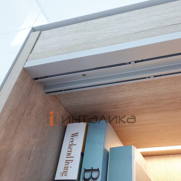 Направляющая верхняя FIRMAX FM409, накладной монтаж, L3000, серебро – 4