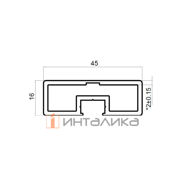 Вертикальный профиль для перегородок FIRMAX FM903/905/910/911, L3000, черный – 2