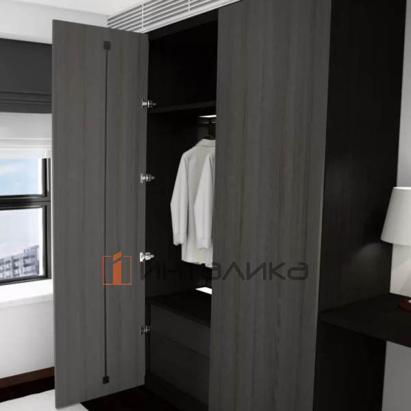 Корректор фасада врезной с декоративной накладкой FIRMAX FM207, L2000-2400, черный – 4