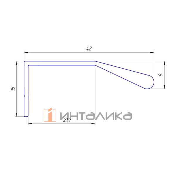 Профиль-ручка для фасадов FIRMAX Brin, L3000, алюминий, черный – 2