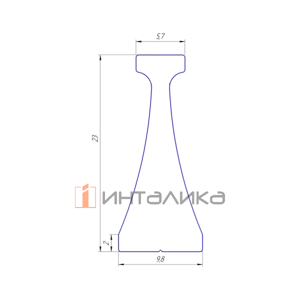 Профиль-ручка для фасадов FIRMAX Fort, L3000, алюминий, серебро – 2