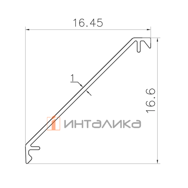 Декоративная планка для стенового кронштейна FIRMAX FM183, L2000, черный – 2