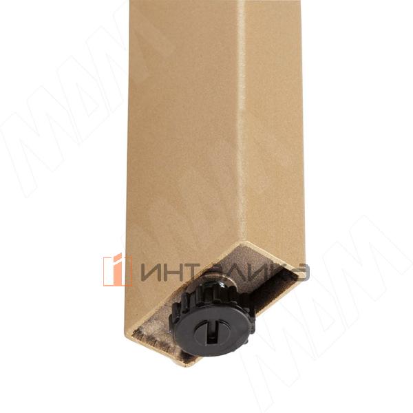 Кордова опора для стола прямоугольная, 50х25мм, H1108+12 мм, золото матовое – 3