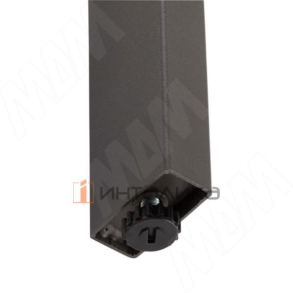 Кордова опора для стола прямоугольная, 50х25мм, H718+12 мм, графит – 3