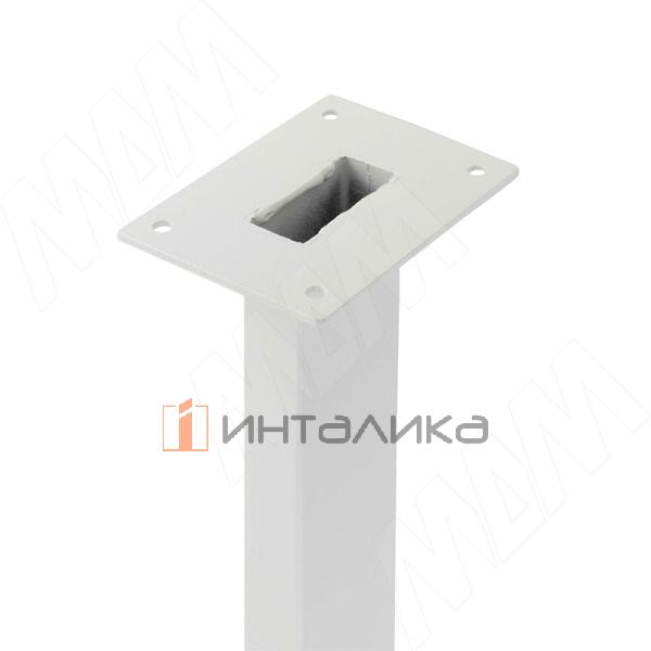Кордова опора для стола прямоугольная, 50х25мм, H718+12 мм, белый (RAL 9003, муар) – 2
