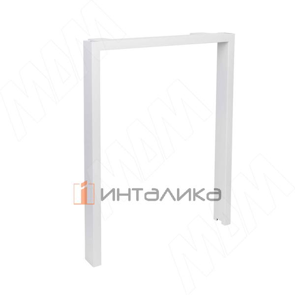 Толедо опора для стола П-образная, 60х30, 595xH723+15 мм, белый (RAL 9003, муар) – 2