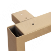Превью Толедо опора для стола П-образная, 60х30, 595xH723+15 мм, золото матовое – 3