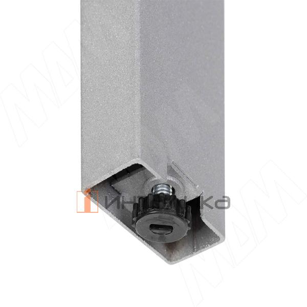 Толедо опора для стола П-образная, 60х30, 595xH723+15 мм, хром матовый (RAL 9006, муар) – 4