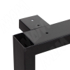 Превью Толедо опора для стола П-образная, 60х30, 445xH1043+15 мм, черный (RAL 9005, муар) – 3