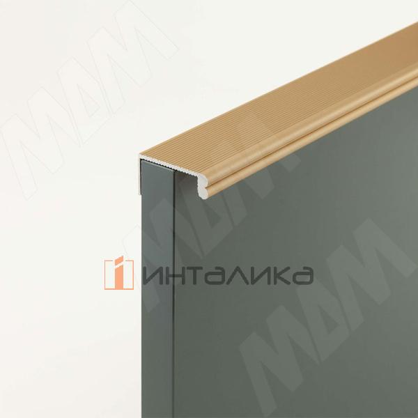 Профиль-ручка крепление саморезами, золото матовое (анод), L-3000мм – 2