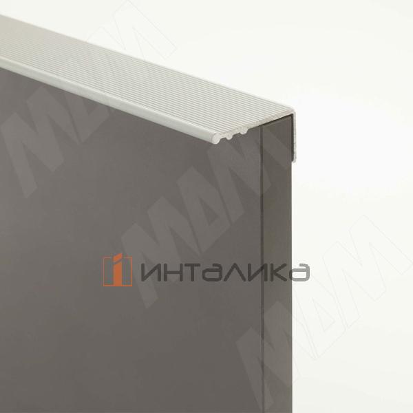 Профиль-ручка крепление саморезами, алюминий матовый (анод), L-3000мм – 2