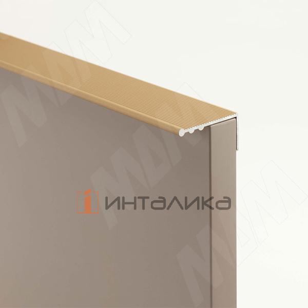 Профиль-ручка крепление саморезами, золото матовое (анод), L-3000мм – 2