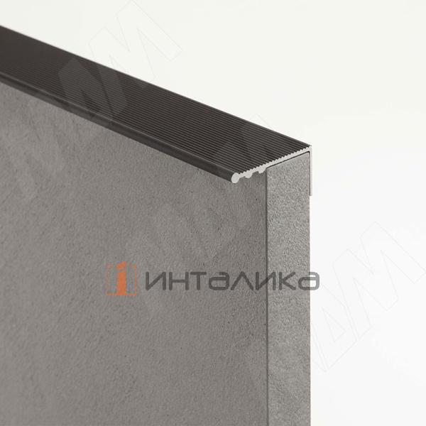 Профиль-ручка крепление саморезами, черный матовый (анод), L-3000мм – 2