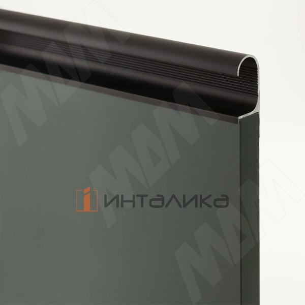 Профиль-ручка крепление саморезами для фасада 16мм, черный матовый (анод), L-3000мм – 2