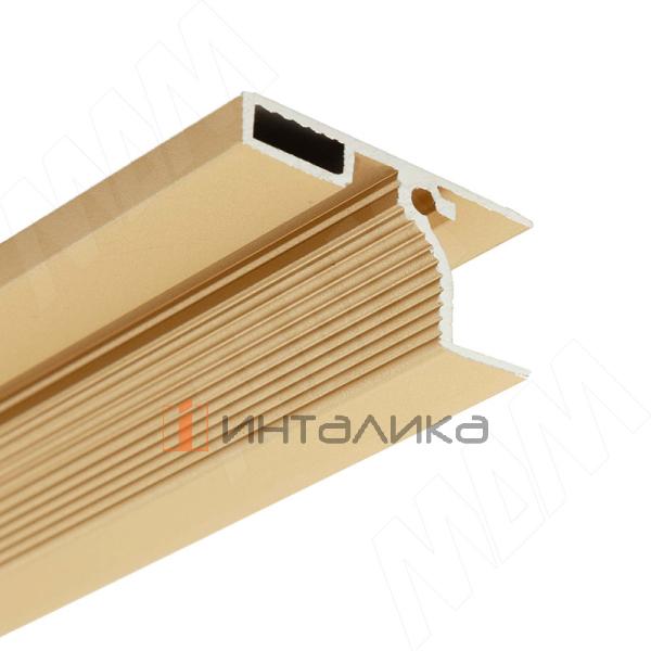 GOLIGHT Профиль-ручка для верхней базы, под светодиодную ленту, золото матовое (анод), L-3000мм – 2