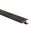 Превью GOLIGHT Профиль-ручка для верхней базы, под светодиодную ленту, черный матовый (анод), L-3000мм – 1