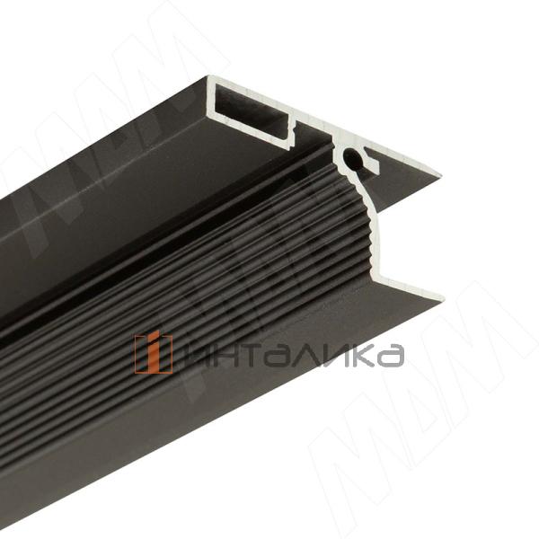 GOLIGHT Профиль-ручка для верхней базы, под светодиодную ленту, черный матовый (анод), L-3000мм – 2