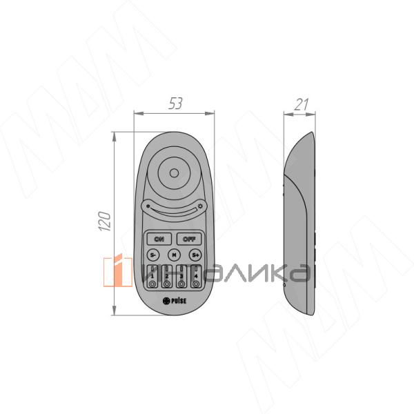 SMART, Пульт дистанционного управления контроллером для RGB, RGBW, RGBCCT ленты, сенсорный, 4 зоны, 2.4 ГГц – 3