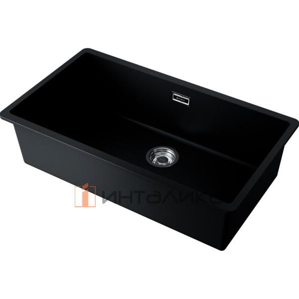 Мойка Omoikiri KATA 74-U Artgranit, 800, под столешницу, черный – 4
