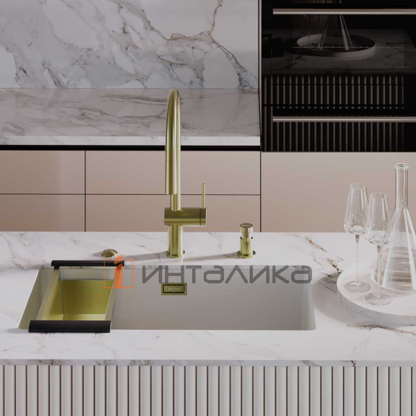 Мойка Omoikiri KATA 74-U Artgranit, 800, под столешницу, пастила – 5