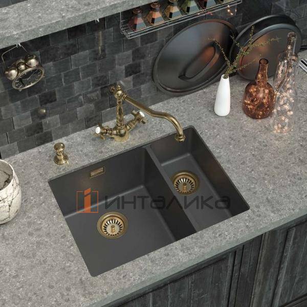 Мойка Omoikiri KATA 54-2-U Artgranit, 600, под столешницу, белый – 5