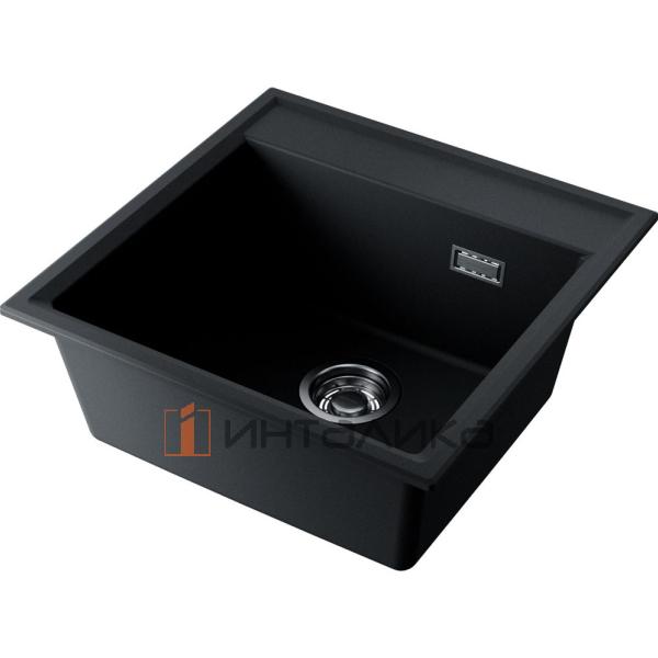 Мойка Omoikiri DAISEN 51 Artgranit, 600, накладная, черный – 4