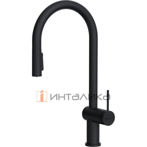 Смеситель Omoikiri Tahara-SB однорычажный, с выводом питьевой воды, с выдвижным шлангом, графит – 1