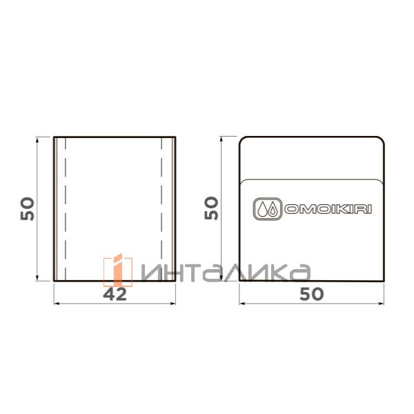 Держатель для губки Omoikiri SH-01 нержавеющая сталь, графит – 2