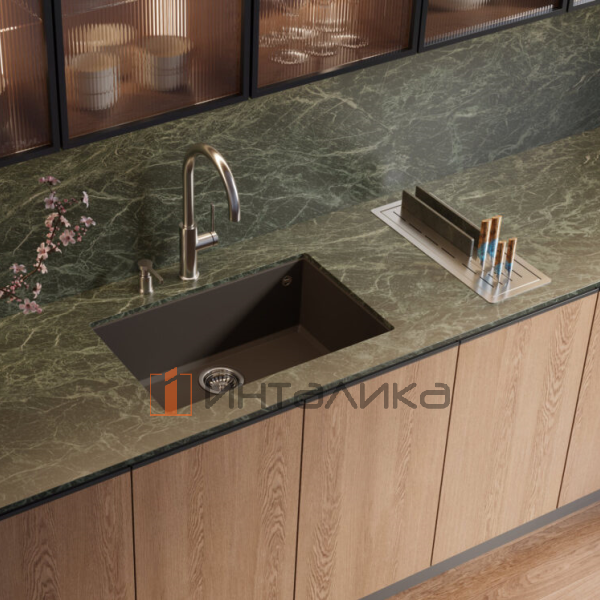 Встраиваемая сушка для посуды Omoikiri DRY-04, нержавеющая сталь, светлое золото – 3