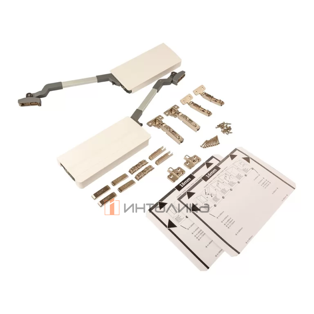 Комплект складного подъемного механизма DTC Top Stay ST, G3.2-6.5, H730-799, белый