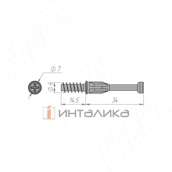 Шток эксцентрика евровинт (34 мм) – 2