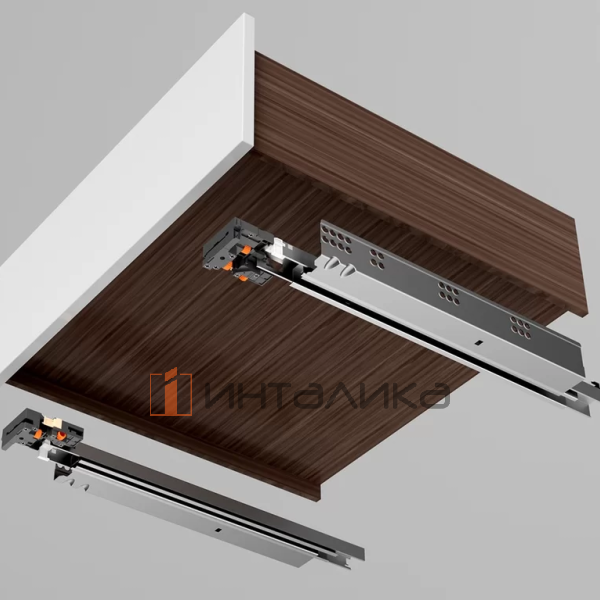 Комплект направляющих DTC D-Motion NL550, полного выдвижения, Soft-Close, 3D регулировка, G35, с фиксаторами – 2
