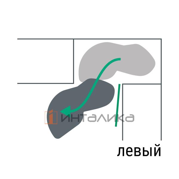 Поворотно-выдвижной механизм KESSEBOHMER Le Mans 600, 4 полки Arena pure с доводчиками на закрывание, Anti-slip, H1265мм, левый, антрацит – 4