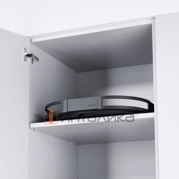 Поворотный механизм KESSEBOHMER Turn Motion III 600, 1 полка Arena style, Anti-slip, H195мм, антрацит – 6