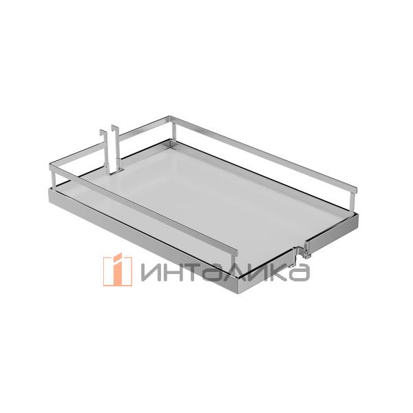 Выдвижной механизм KESSEBOHMER Dispensa Junior 200, 2 полки Arena style с доводчиком на закрывание, Anti-slip, H640-728, белый/хром – 5