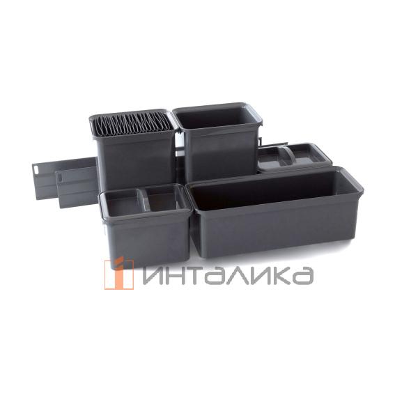 Выдвижной механизм KESSEBOHMER Dispensa Junior Youboxx 300, 1 полка Arena pure, набор Youboxx №1, с доводчиком на закрывание, Anti-slip, H695-783, антрацит – 3