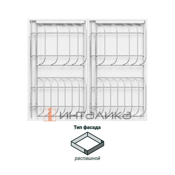 Сушка выдвижная KESSEBOHMER И11 Дайнинг Агент 600, титан / белый – 2