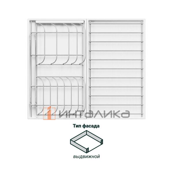 Сушка выдвижная KESSEBOHMER Ф14 Дайнинг Агент 600, титан / белый – 2